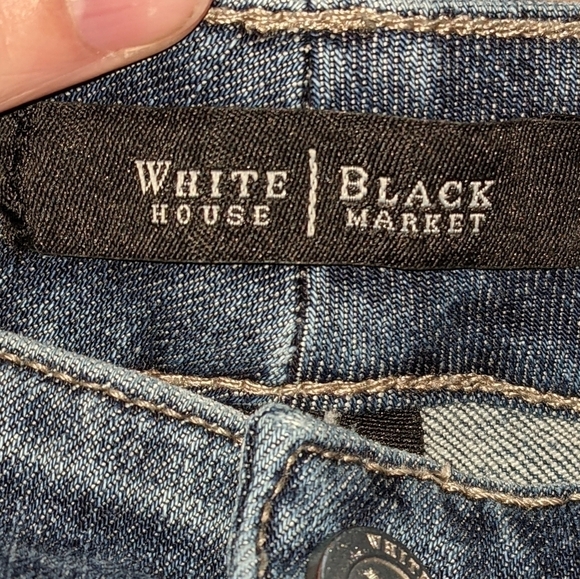 WHBM Blanc Boot Leg Jeans Sz 0 Regular - Picture 6 of 11